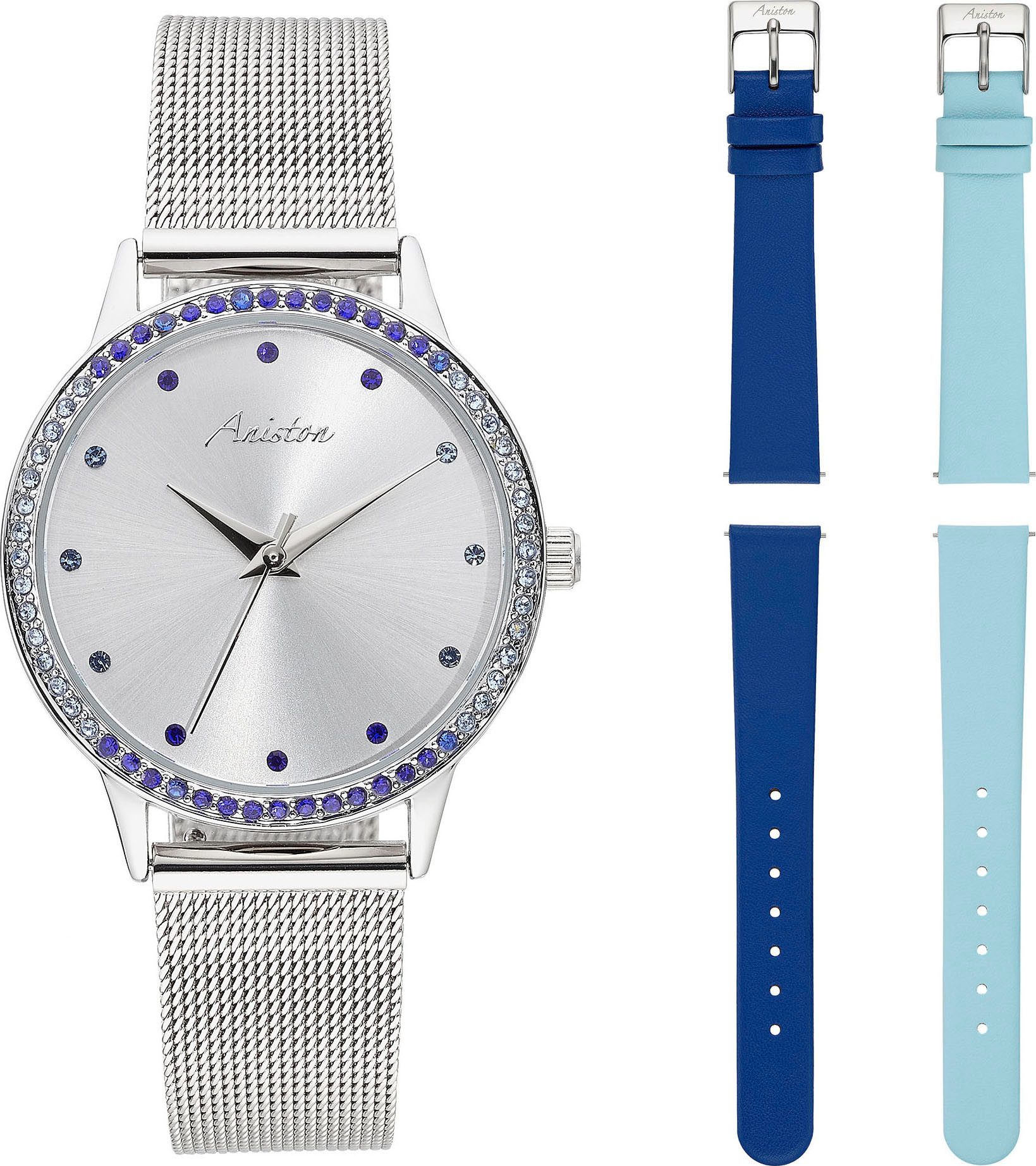 Aniston JEWELRY & WATCHES Quarzuhr, (Set, günstig online kaufen