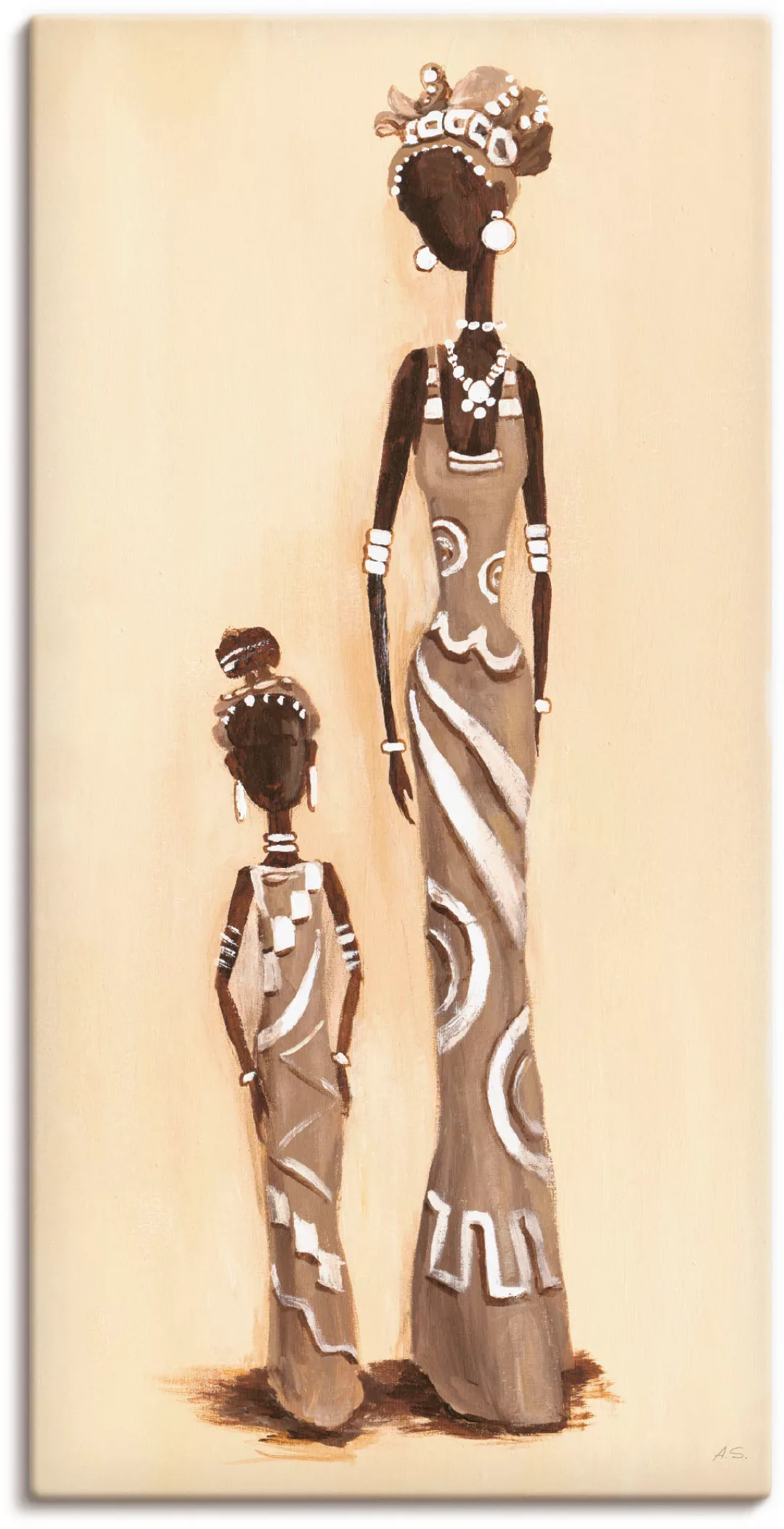 Artland Wandbild "Afrikanerin - mit Kind", Frau, (1 St.), als Alubild, Outd günstig online kaufen