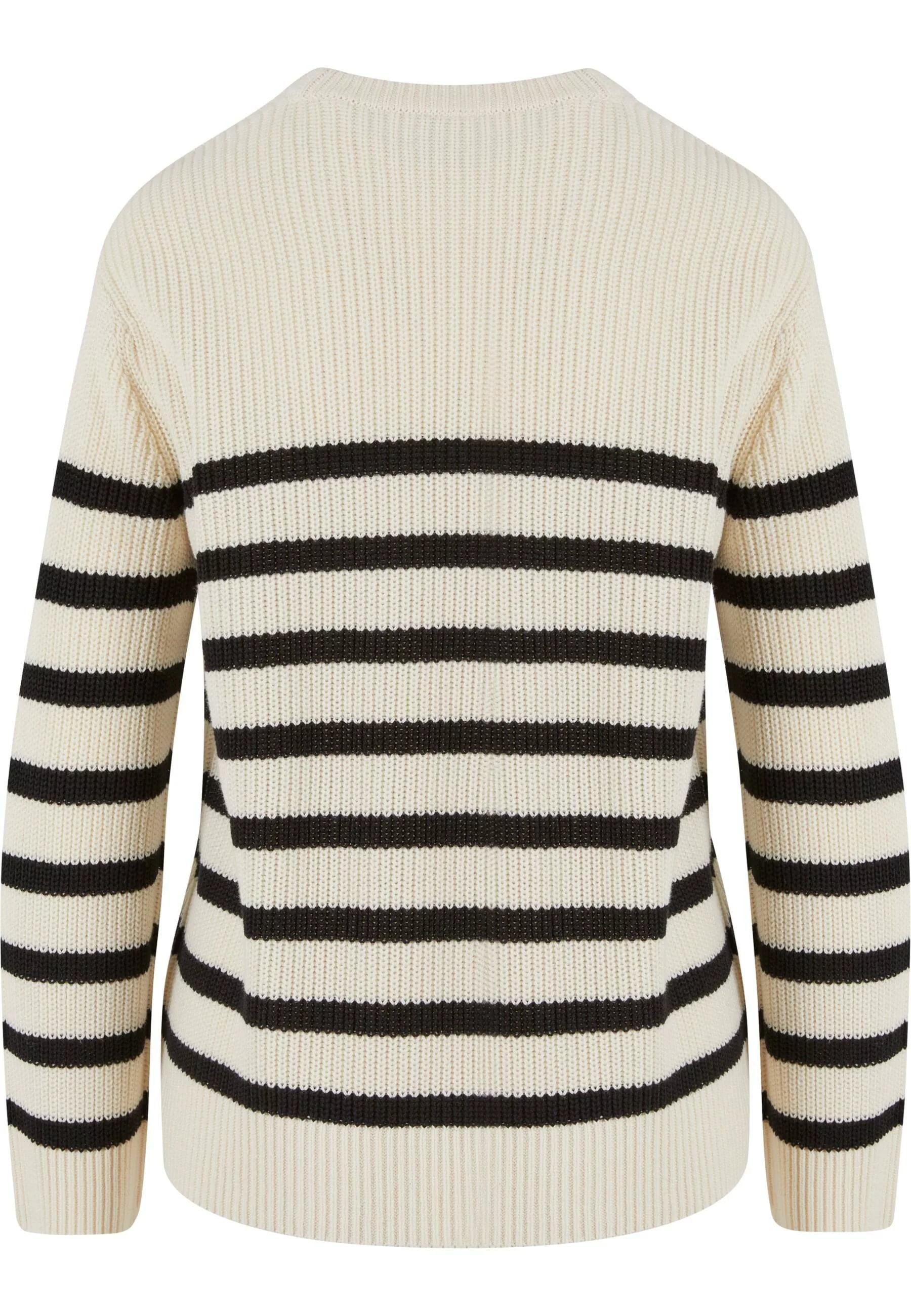 URBAN CLASSICS Rundhalspullover "Urban Classics Damen Ladies Rib Striped Sw günstig online kaufen