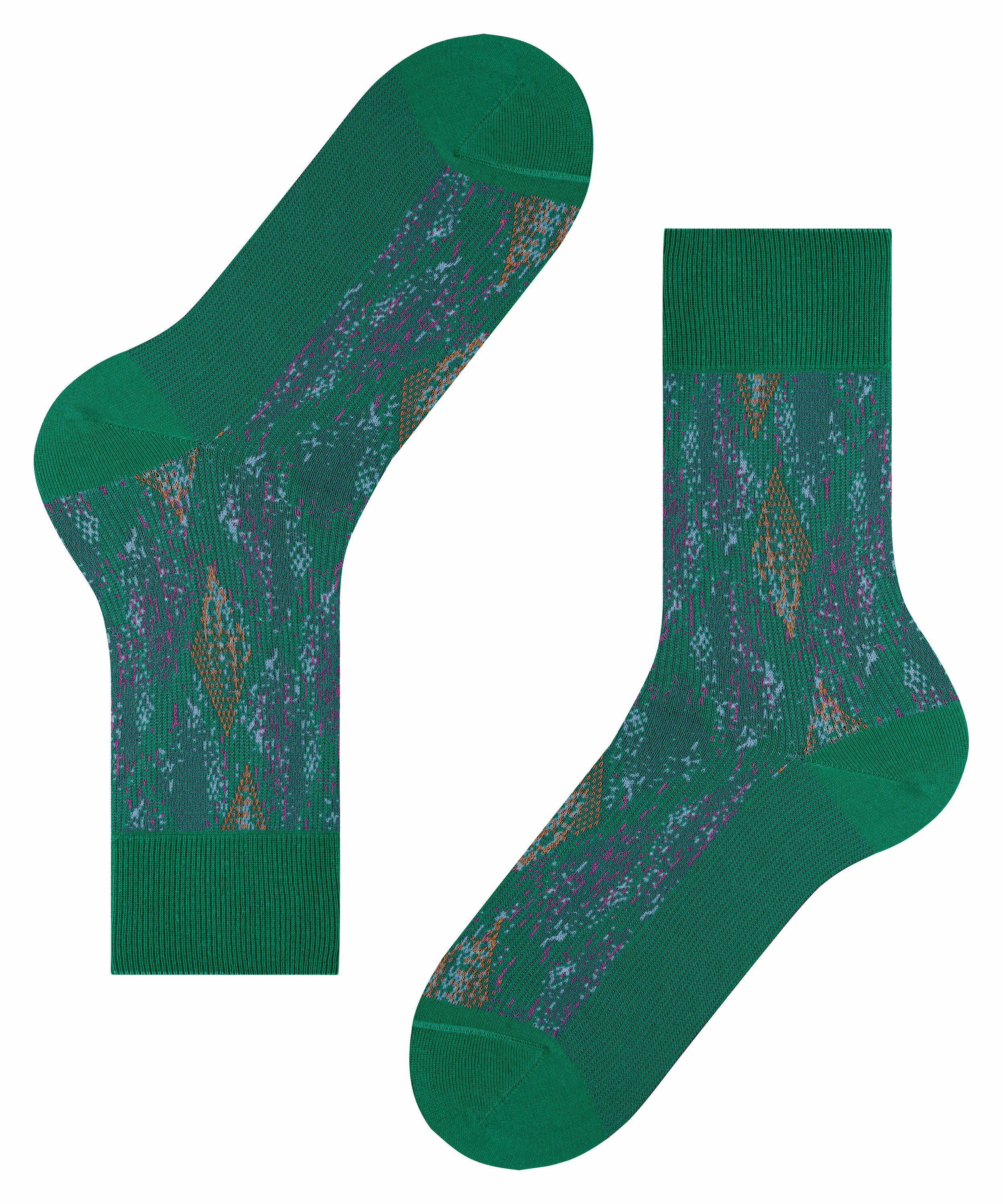 FALKE Urban Jungle Herren Socken, 41-42, Grün, AnderesMuster, Baumwolle (Bi günstig online kaufen