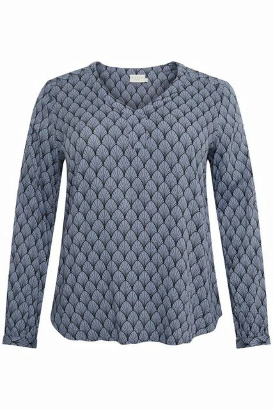 KAFFE Curve Langarmbluse Langarm-Bluse KColive Große Größen günstig online kaufen