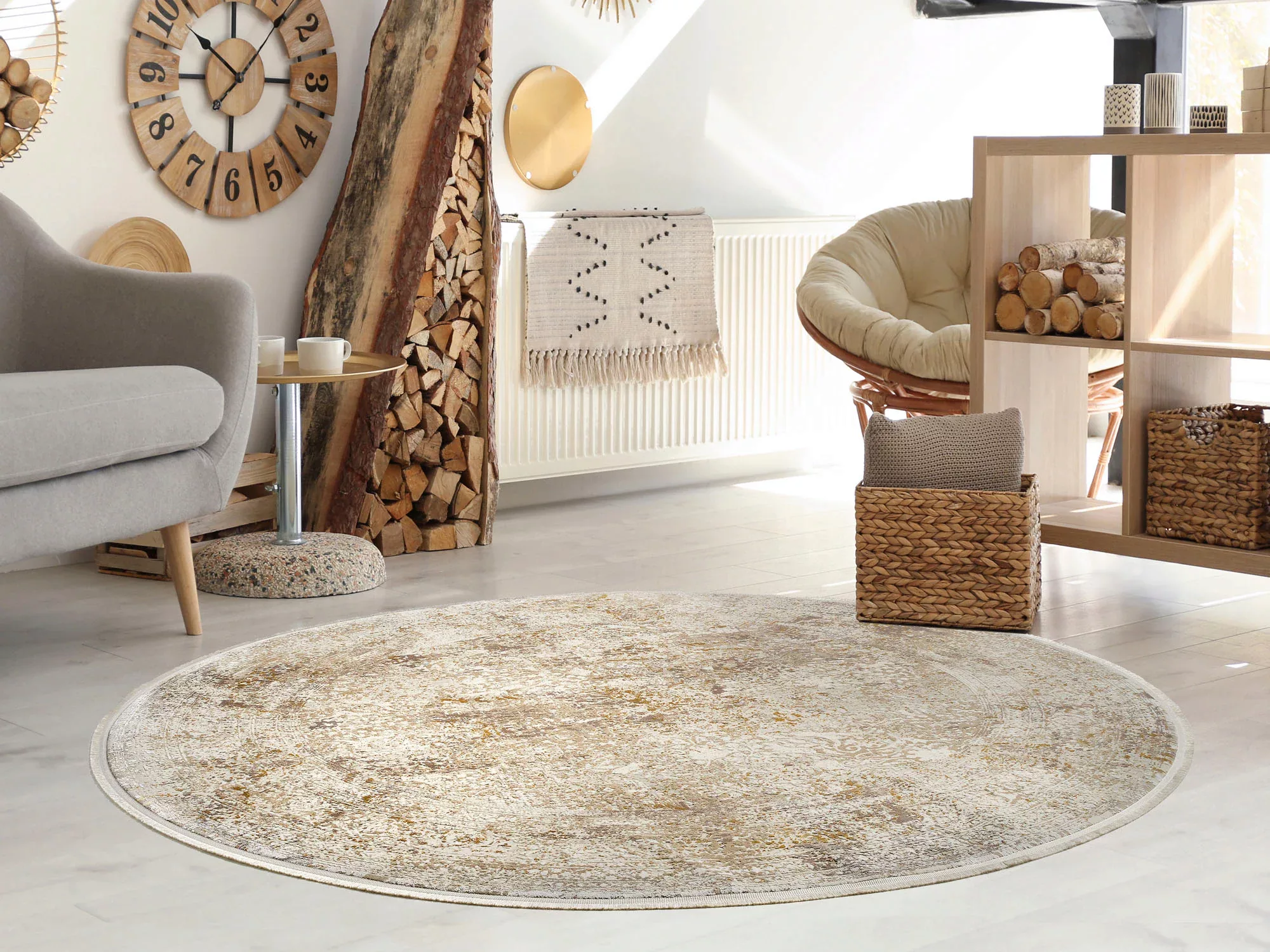 meinTeppich Kurzflorteppich  Palermo ¦ beige ¦ Synthetische Fasern ¦ Maße ( günstig online kaufen