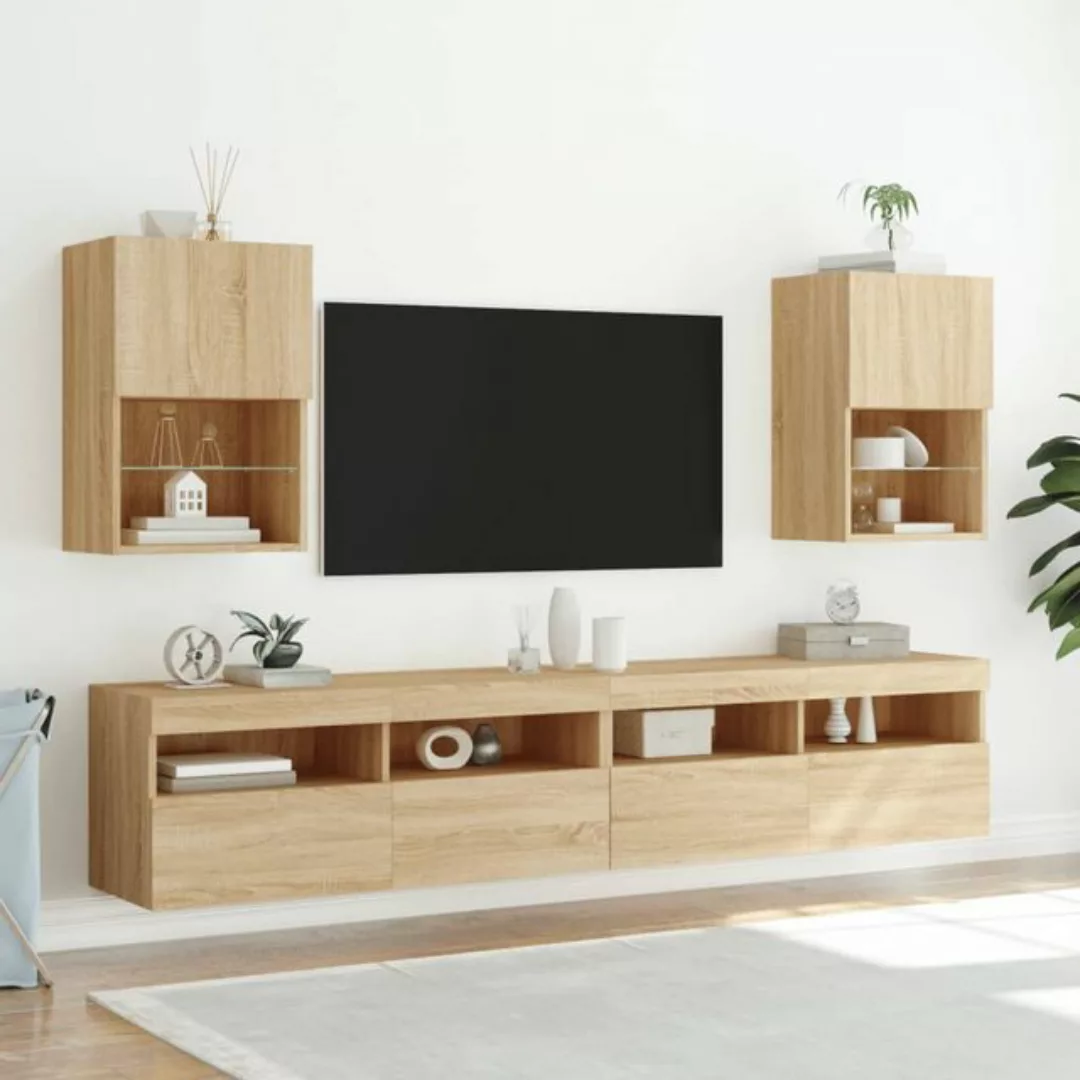 vidaXL Hängeschrank 2tlg TV Möbel Hängeschrank TV Wohnwand Sonoma Eiche 40, günstig online kaufen