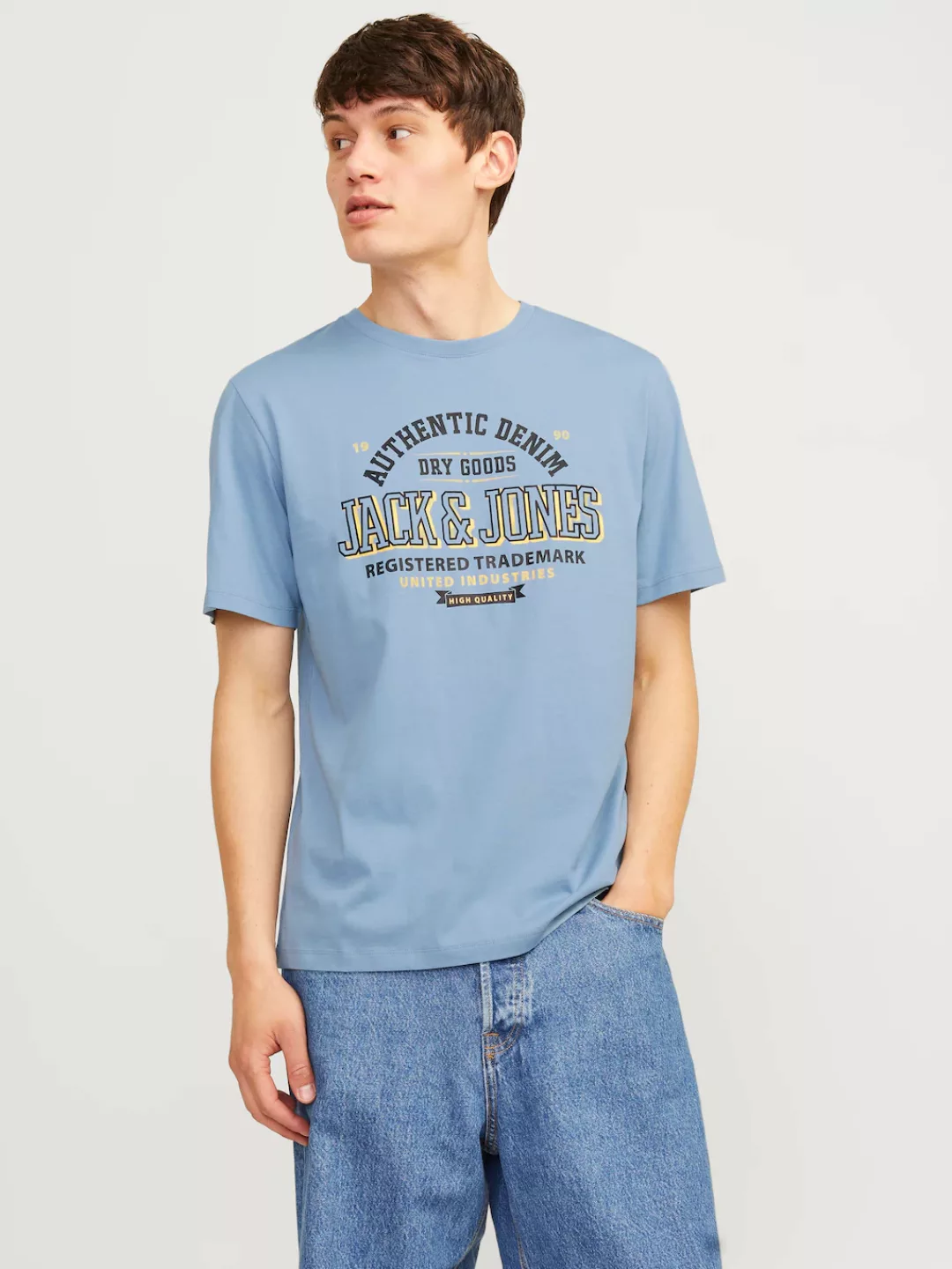 Jack & Jones Rundhalsshirt JJELOGO TEE SS O-NECK 2 COL AW24 SN günstig online kaufen