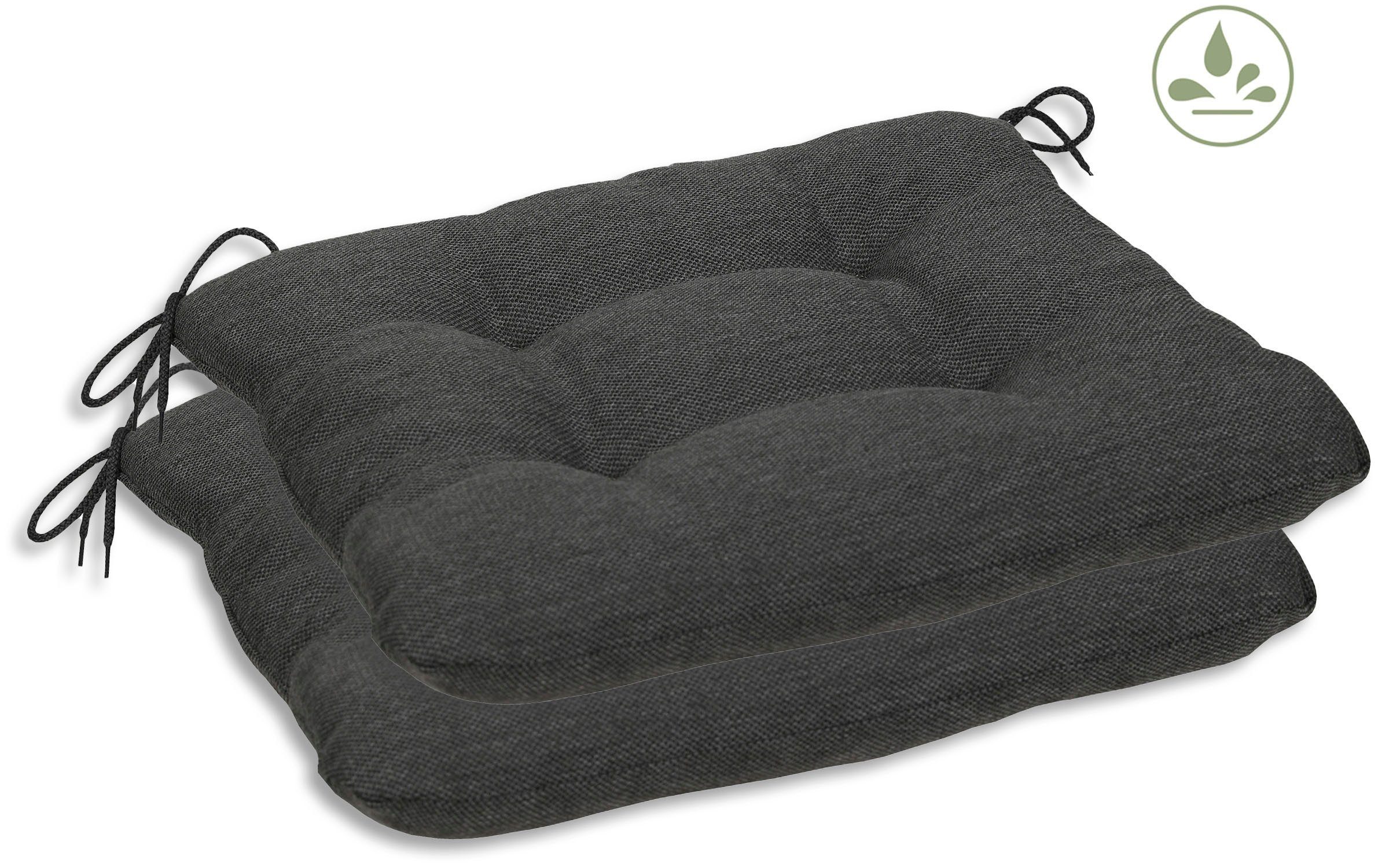 GO-DE Sitzkissen "Carina, TOPSELLER", 2er Set, 38x5x38 cm, wasserabweisend günstig online kaufen
