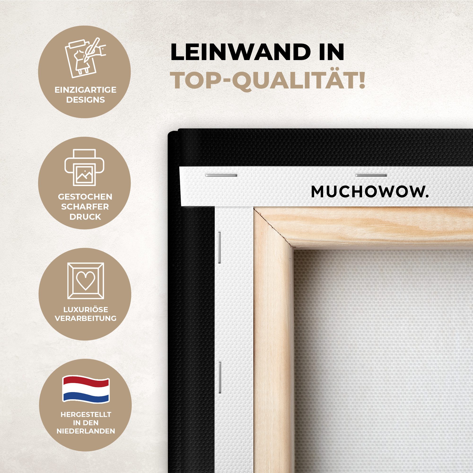 OneMillionCanvasses® Leinwandbild Zitat - Would poop günstig online kaufen