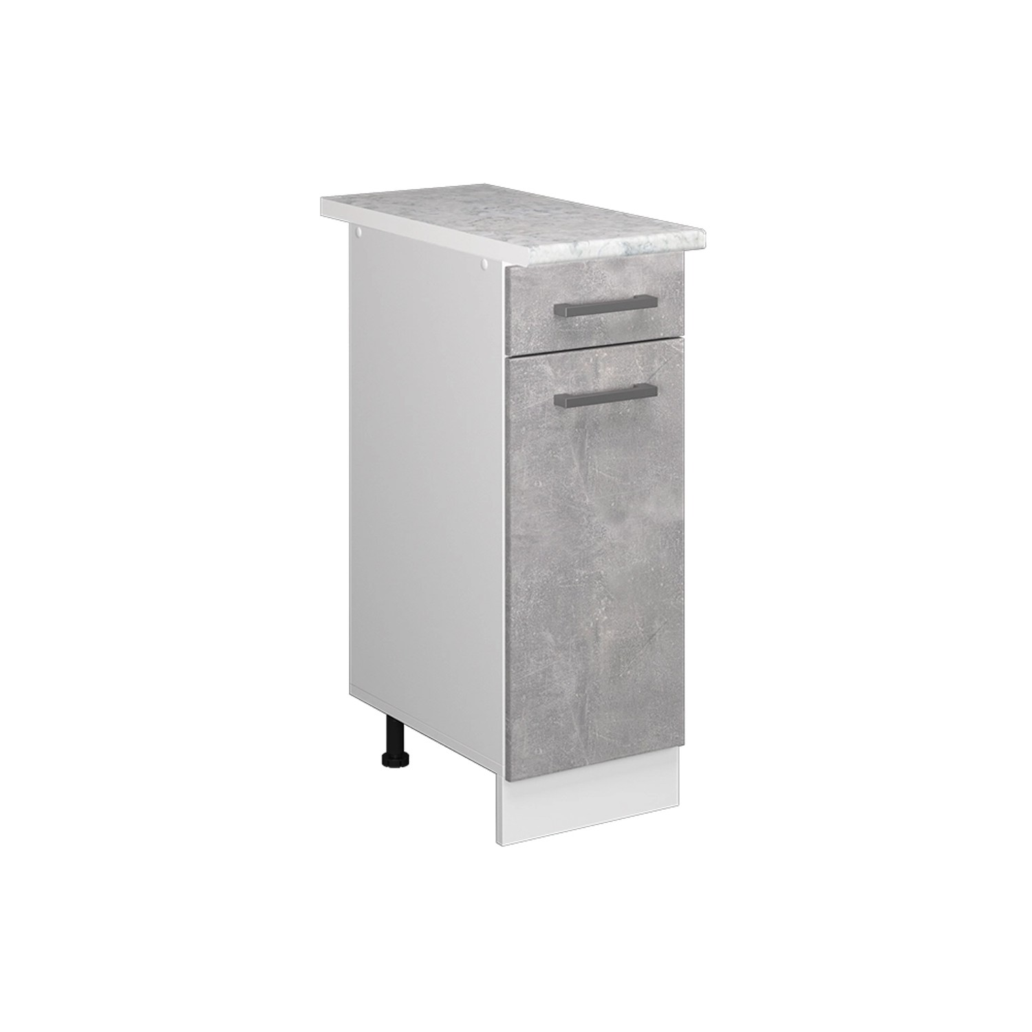Vicco Unterschrank R-Line, Beton/Weiß, 30 cm, günstig online kaufen