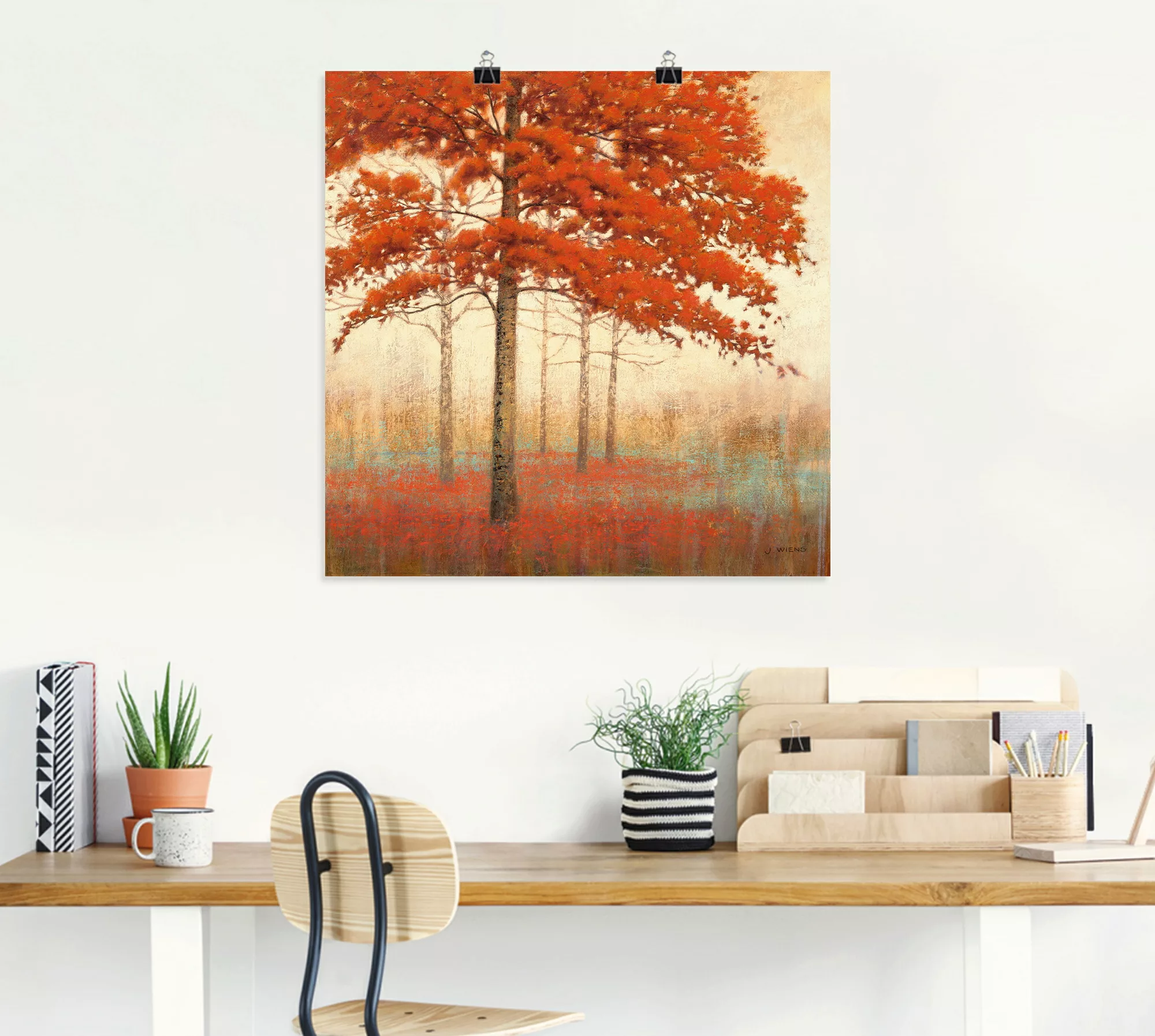 Artland Wandbild »Herbst Baum II«, Bäume, (1 St.), als Leinwandbild, Poster günstig online kaufen