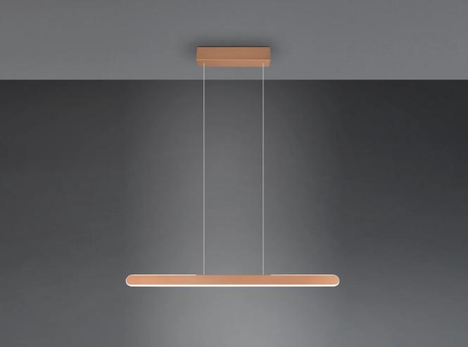 LED-Hängelampe Helios, kaffee, höhenverstellbar, dimmbar CCT günstig online kaufen