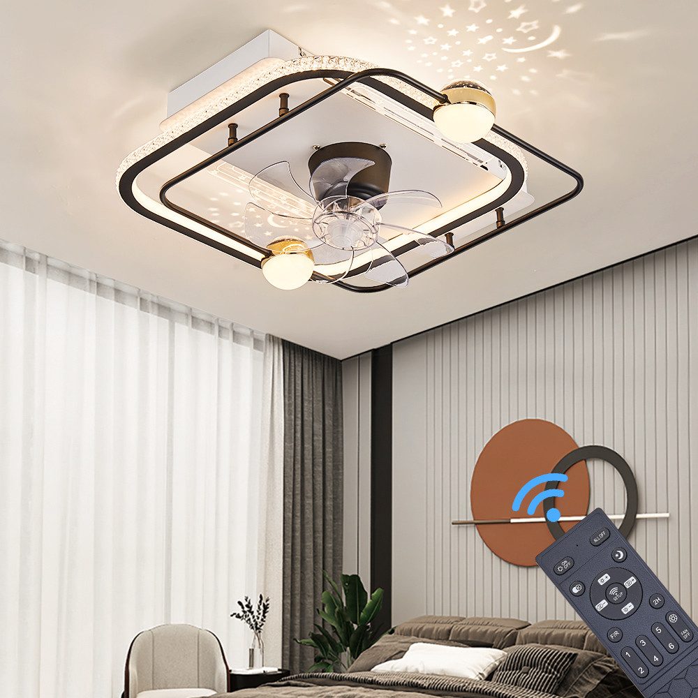 Eurotondisplay Deckenventilator oszillierend Deckenventilator mit LED günstig online kaufen