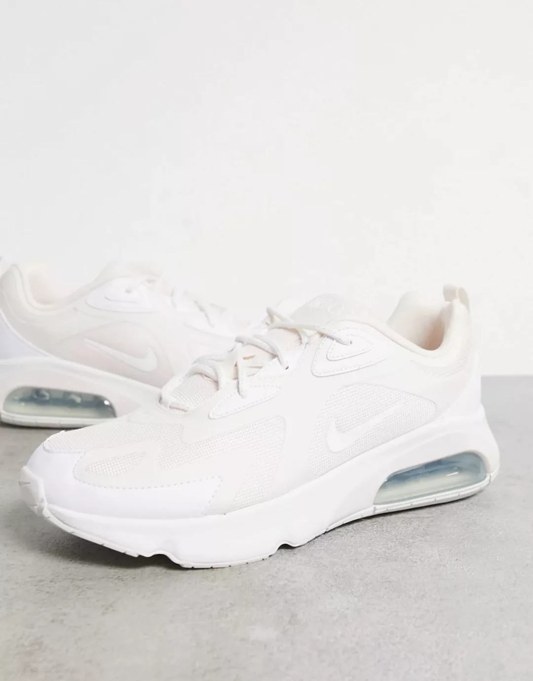Nike – Air Max 200 – Sneaker in Weiß und Rosa günstig online kaufen
