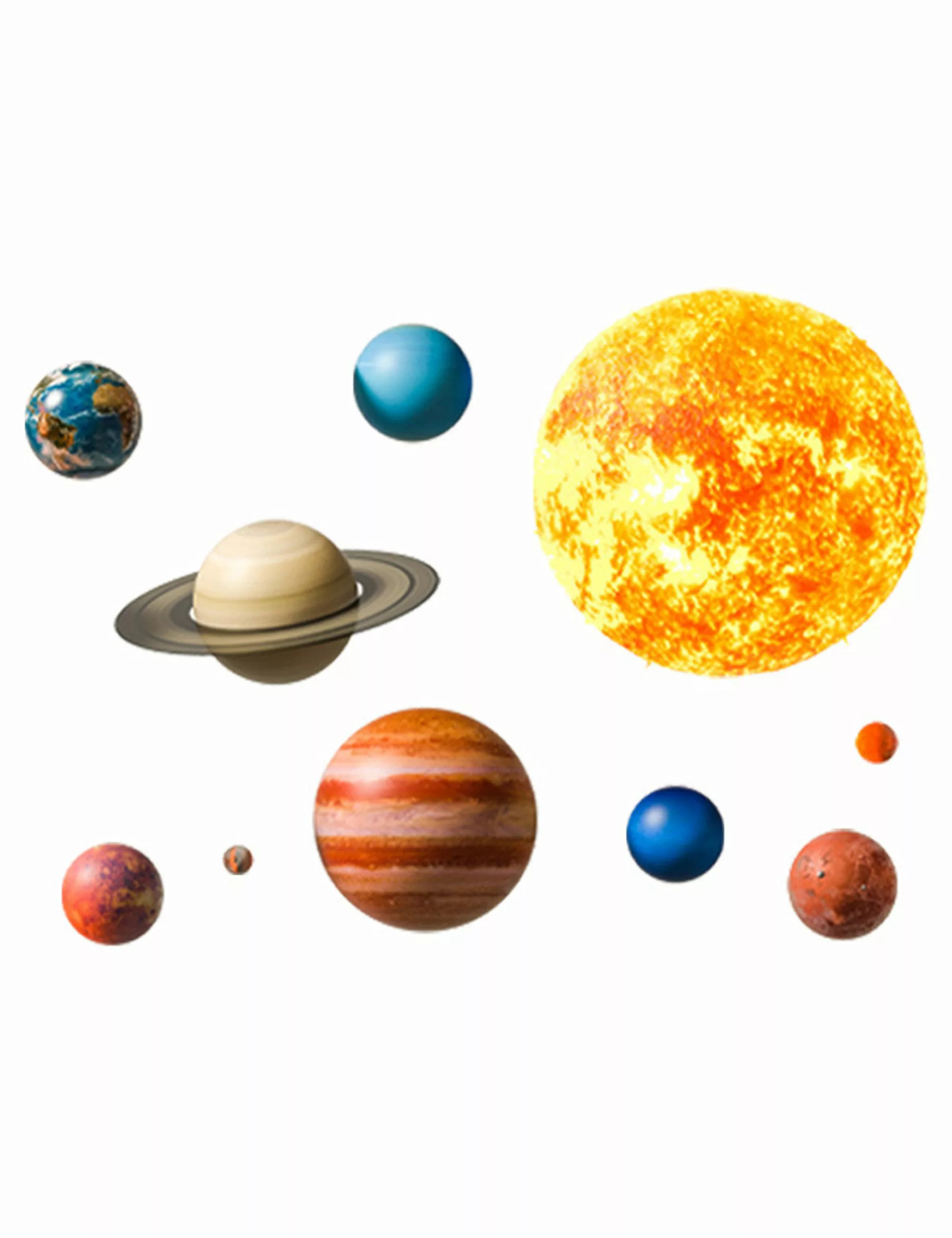 Sipo Wandbild Wandaufkleber Hase, Sterne, Planeten günstig online kaufen