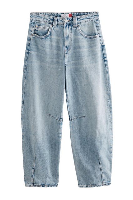 Next Weite Jeans Barrel-Jeans Knieabnäher 100 % Baumwolle – Petite (1-tlg) günstig online kaufen