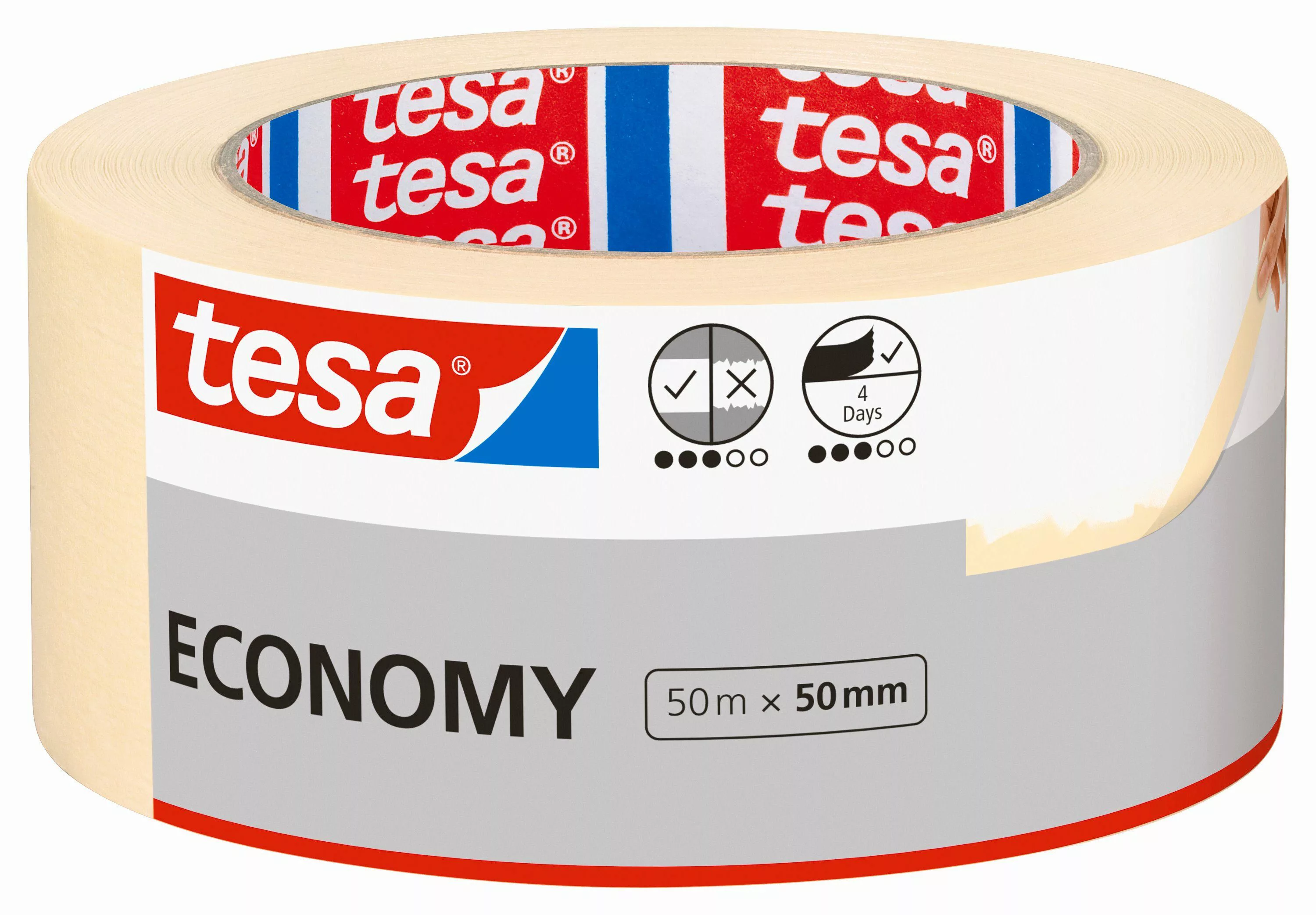 tesa Kreppband ECONOMY Malerband (Kombi-Set, 1-St) günstig online kaufen