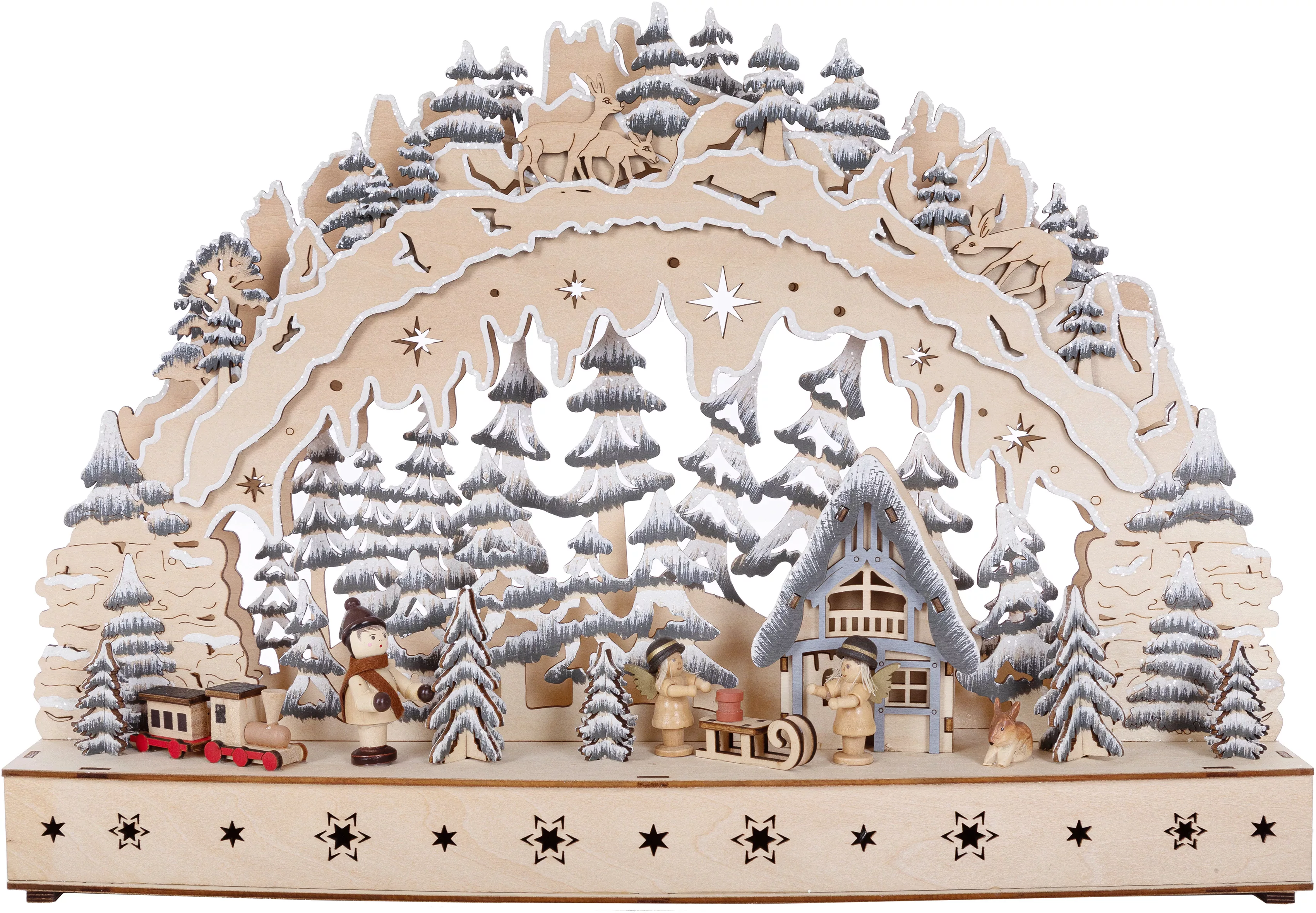 Myflair Möbel & Accessoires LED Schwibbogen »Weihnachtsdeko«, aus Holz, mit günstig online kaufen