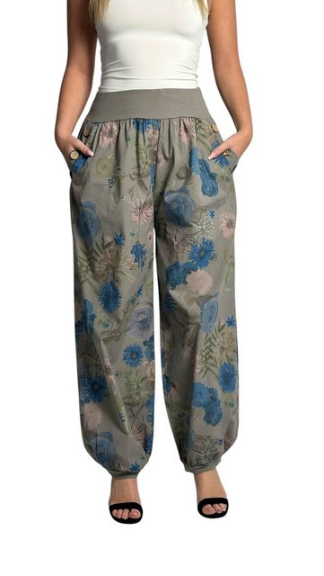 Mississhop Haremshose Baumwollhose Damenhose Aladinhose Blumenprint Sommerh günstig online kaufen