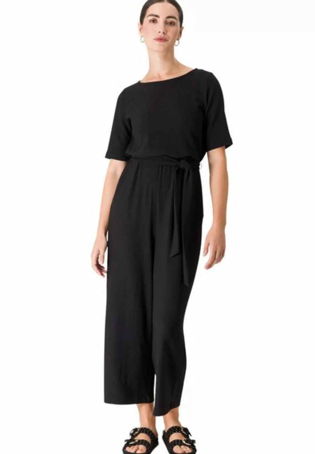 Zero Jumpsuit Musselin mit Bindegürtel (1-tlg) Gürtel günstig online kaufen