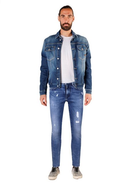 Le Temps Des Cerises Slim-fit-Jeans, im modischen Used-Look günstig online kaufen