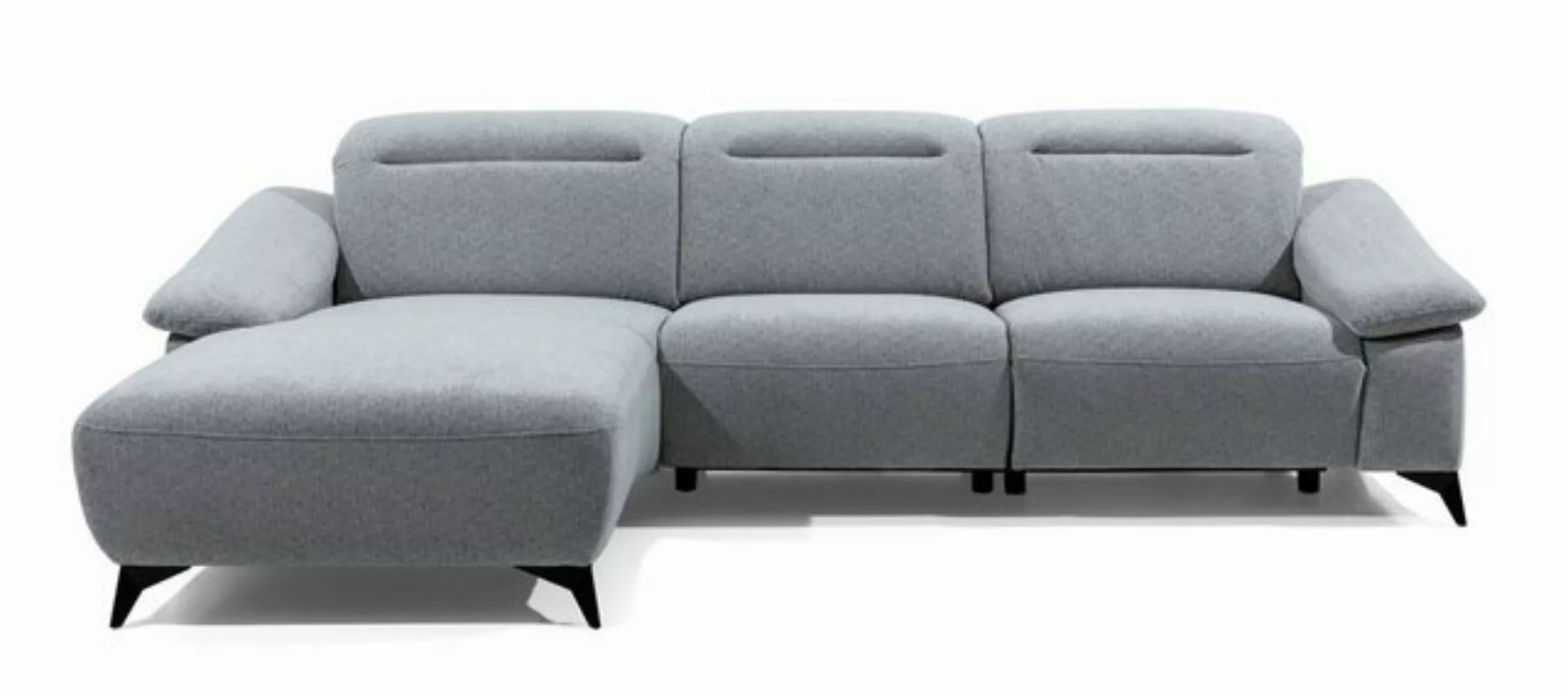 JVmoebel Ecksofa Luxus Graue Multifunktions Couch Verstellbar Modernes Sofa günstig online kaufen