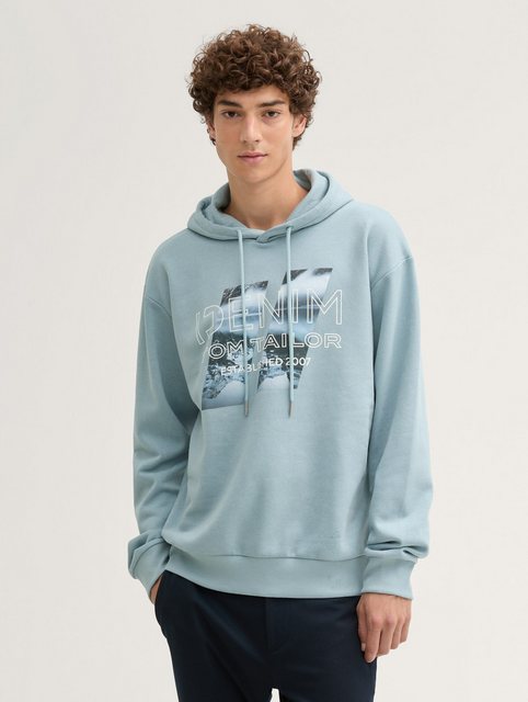 TOM TAILOR Denim Sweatshirt Hoodie mit Print günstig online kaufen