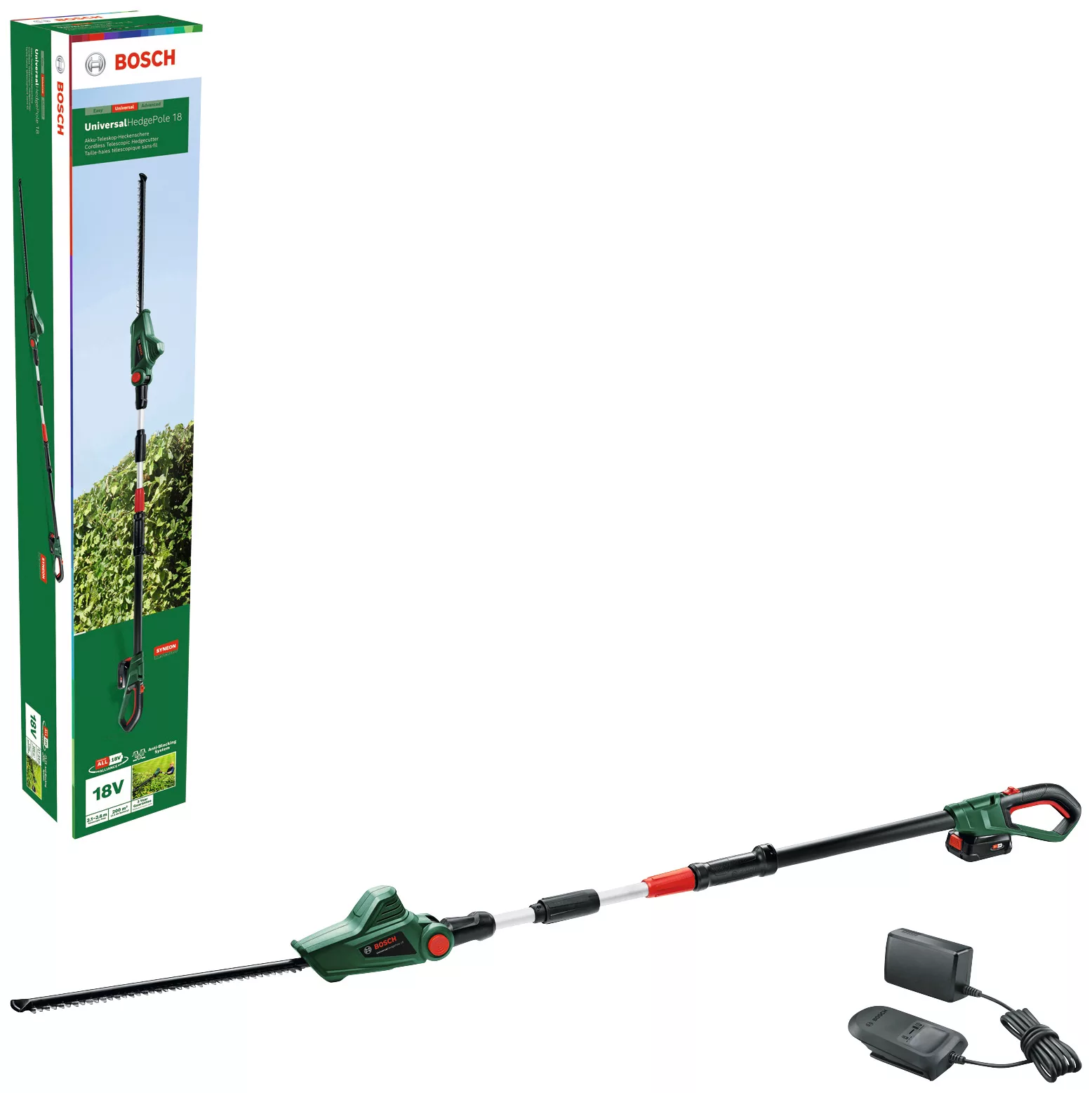 Bosch Akku-Teleskop-Heckenschere UniversalHedgePole 18 inkl. Li-Ion-Akku günstig online kaufen