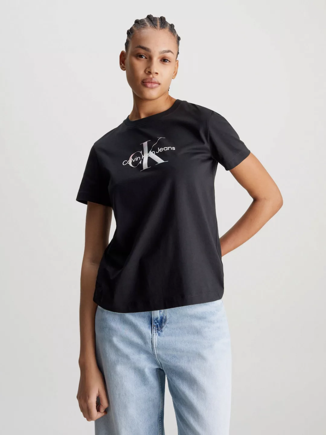 Calvin Klein Jeans T-Shirt "DIFFUSED MONOLOGO REGULAR TEE", mit Logoschrift günstig online kaufen