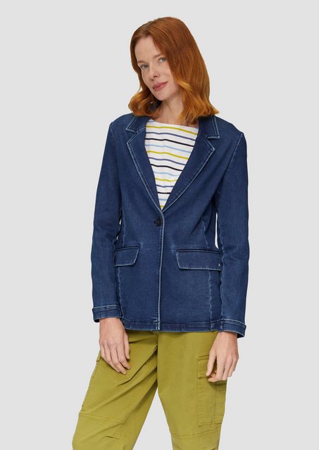 s.Oliver Jackenblazer Antaillierter Blazer aus Sweat-Denim günstig online kaufen