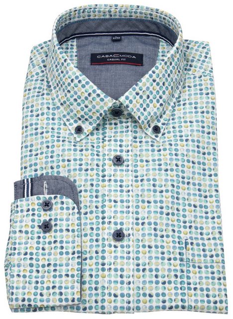 CASAMODA Langarmhemd Casamoda Comfort Fit Button-Down-Kragen Kontrastknöpfe günstig online kaufen