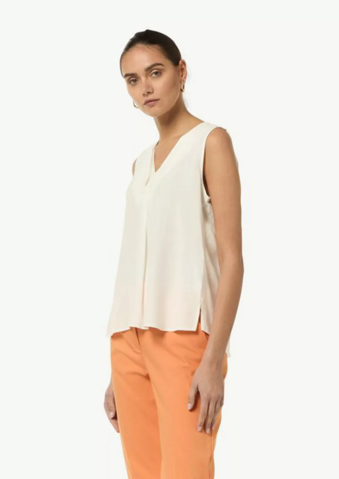 Comma Blusentop V-Neck-Top aus Crêpe günstig online kaufen