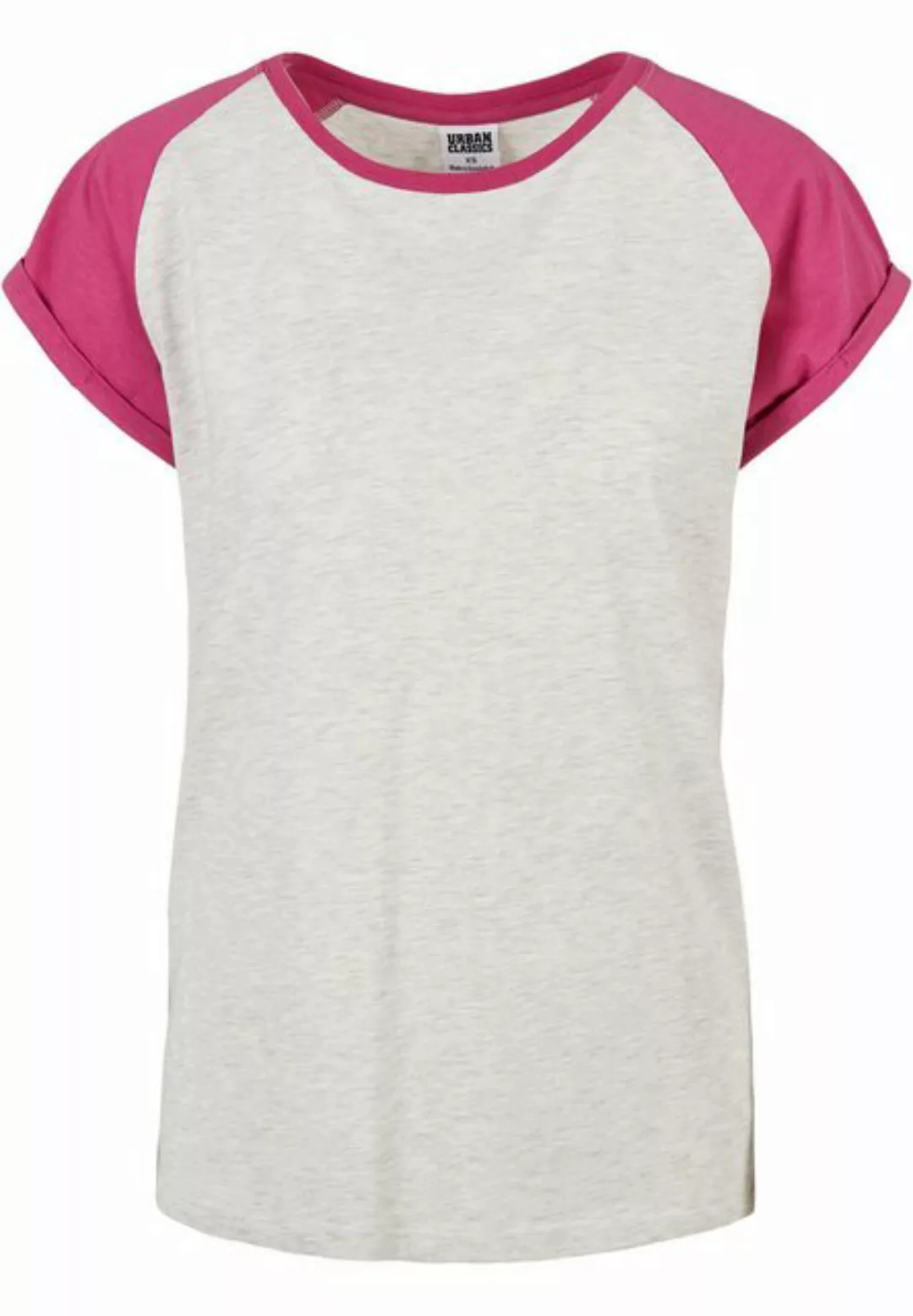 URBAN CLASSICS Kurzarmshirt "Urban Classics Damen Ladies Contrast Raglan Te günstig online kaufen