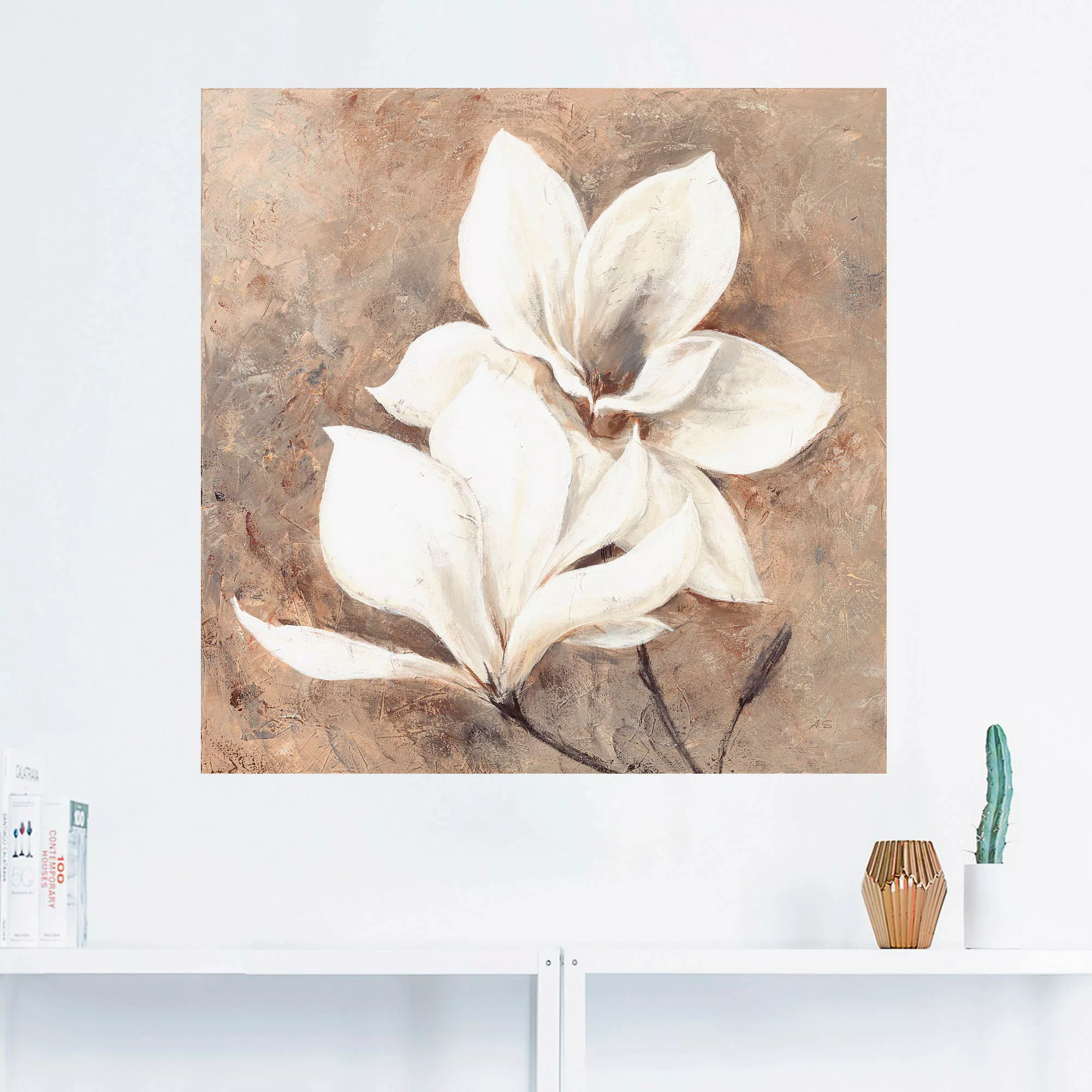 Artland Wandbild "Klassische Magnolien", Blumen, (1 St.) günstig online kaufen