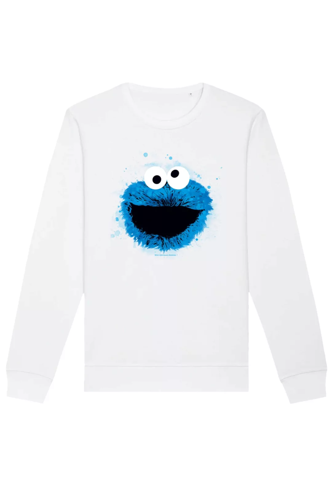 F4NT4STIC Sweatshirt "Sesamstraße Cookie Monster Watercolor", Premium Quali günstig online kaufen