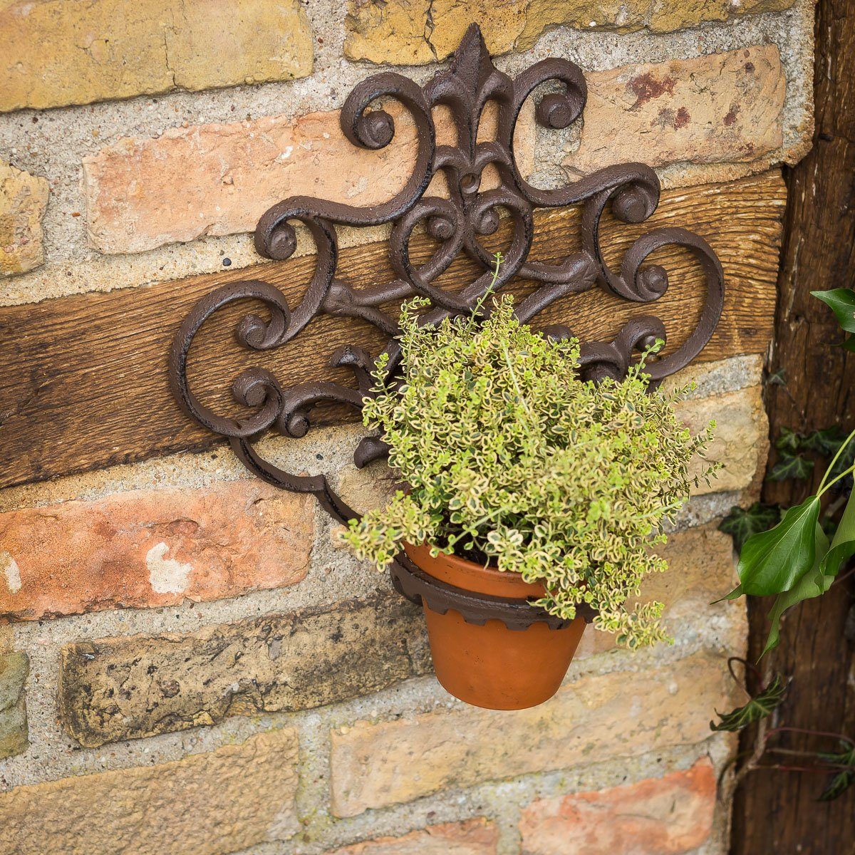 Antikas Gartenpflege-Set Blumentopfhalter wie antik, Blumenwandhalter günstig online kaufen