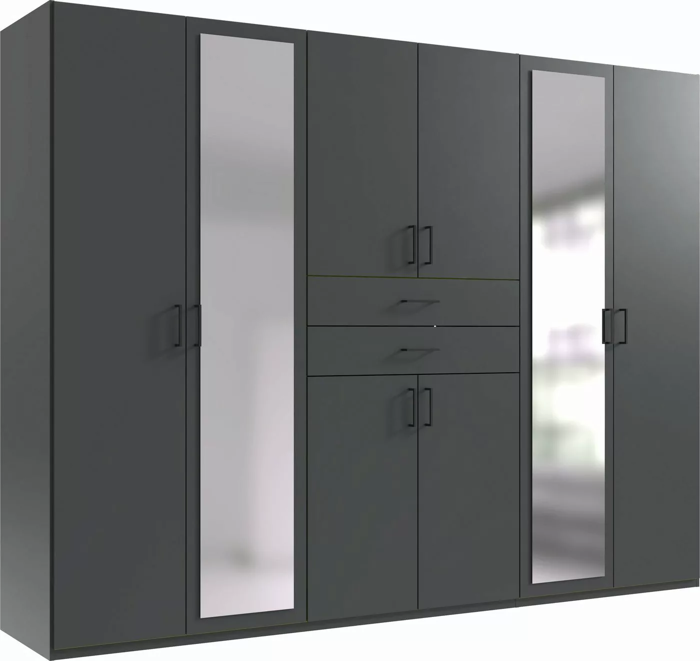 freiraum Drehtürenschrank Dillingen in GRAPHIT - 270x208x58cm (BxHxT) günstig online kaufen