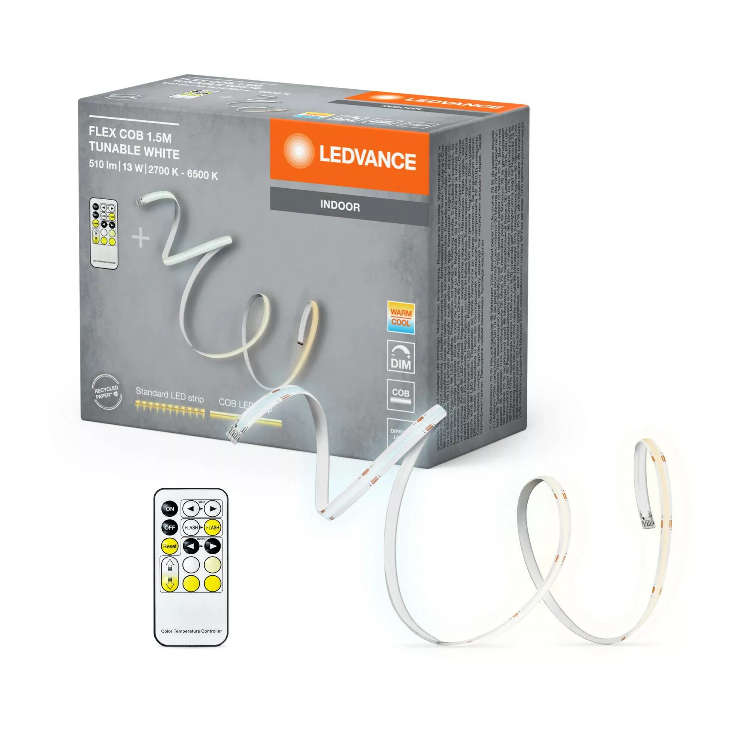 LEDVANCE Flex COB LED-Strip IP20 2.700-6.500K 1,5m günstig online kaufen