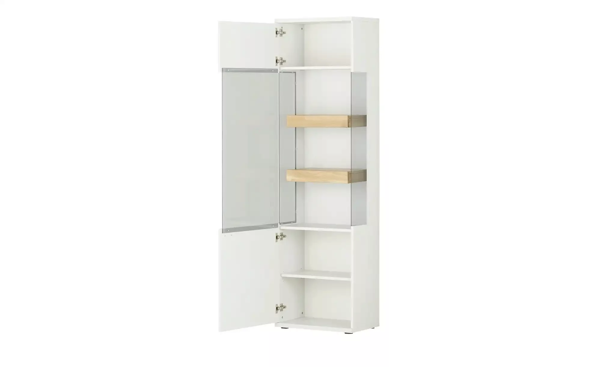 Jette Home Vitrine  Neapel ¦ grau ¦ Maße (cm): B: 61 H: 209 T: 38.0 Schränk günstig online kaufen