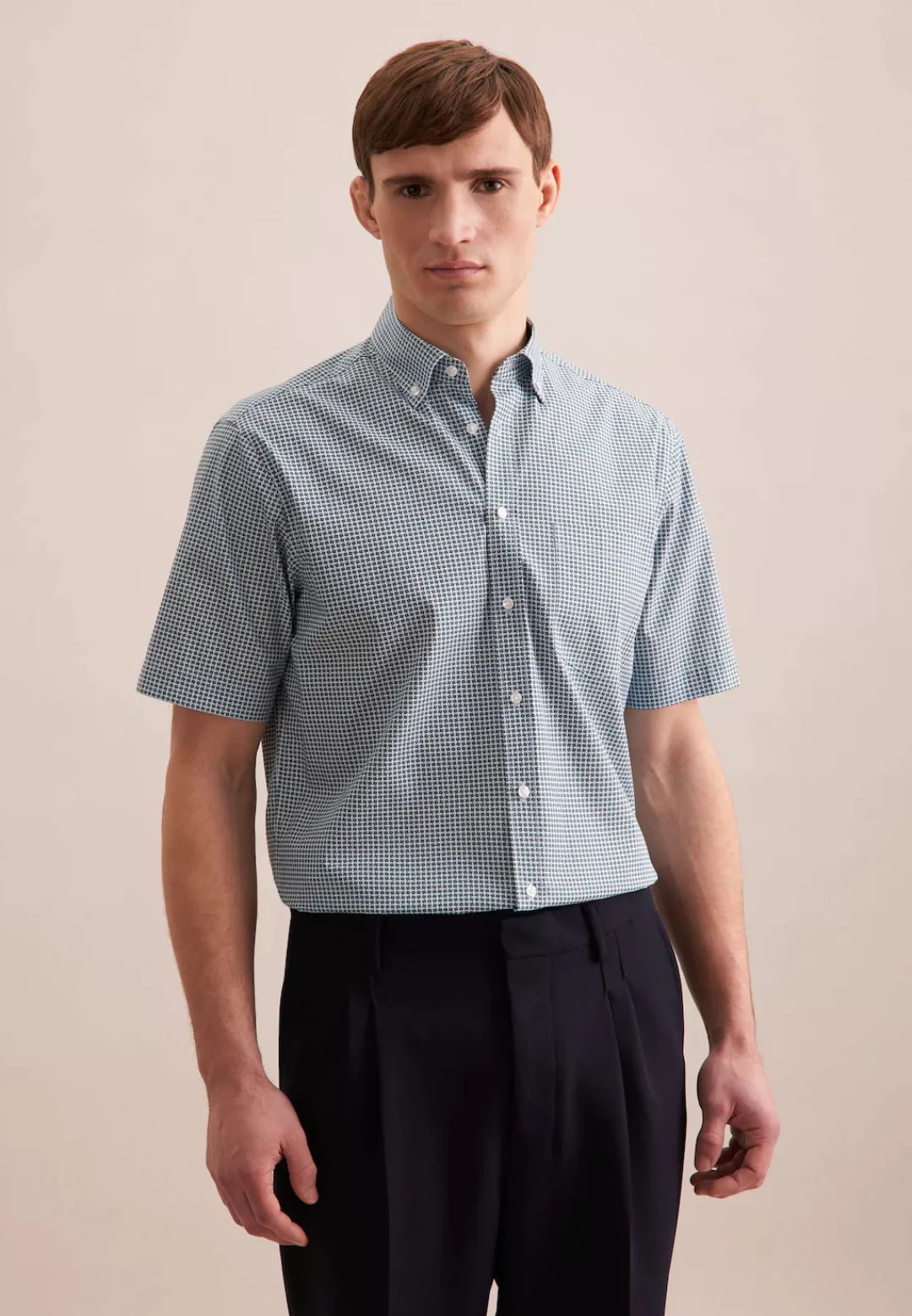seidensticker Businesshemd "Regular", Regular 1/2 Button-Down-Kragen Strukt günstig online kaufen