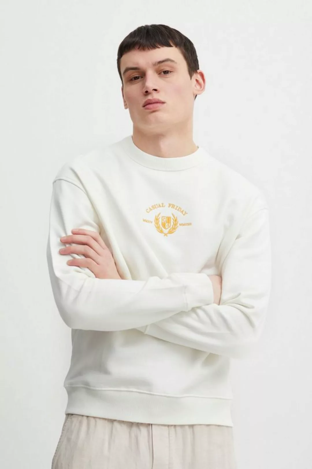 Casual Friday Sweatshirt CFSage relaxed sweat w. embroidery - 20504729 günstig online kaufen