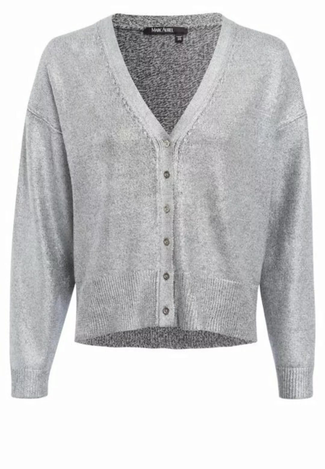 MARC AUREL Strickjacke Strick grey melange varied günstig online kaufen