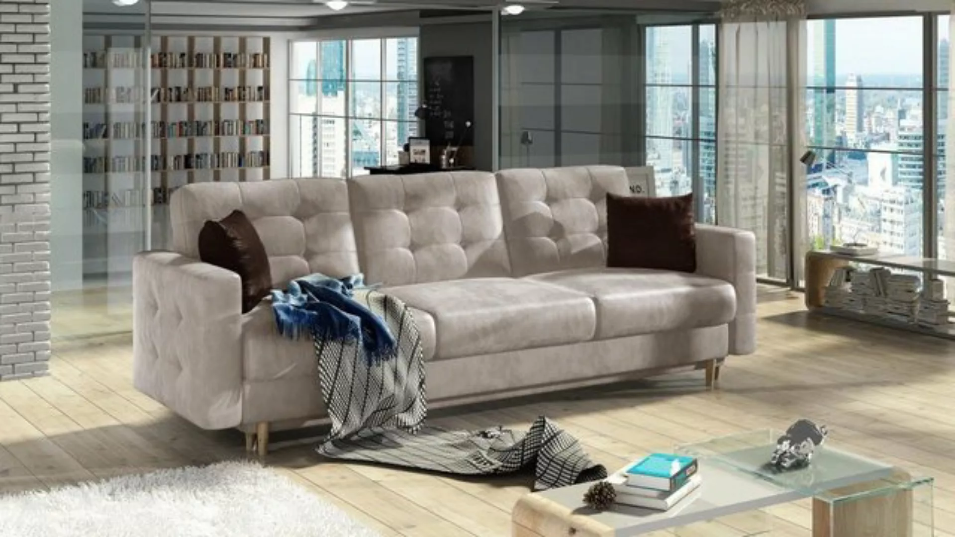 JVmoebel Sofa Sofa Dreisitzer Klassische Couch Polster 3 Sitzer Couchen Sto günstig online kaufen