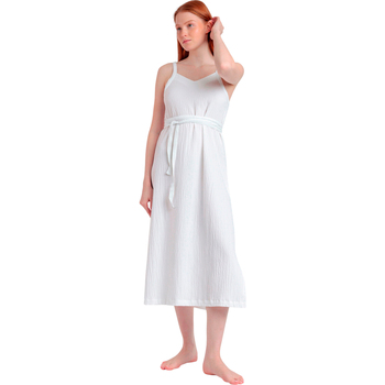 Admas  Kleider Sommerkleid halblang mit dünnen Trägern Linen Style günstig online kaufen