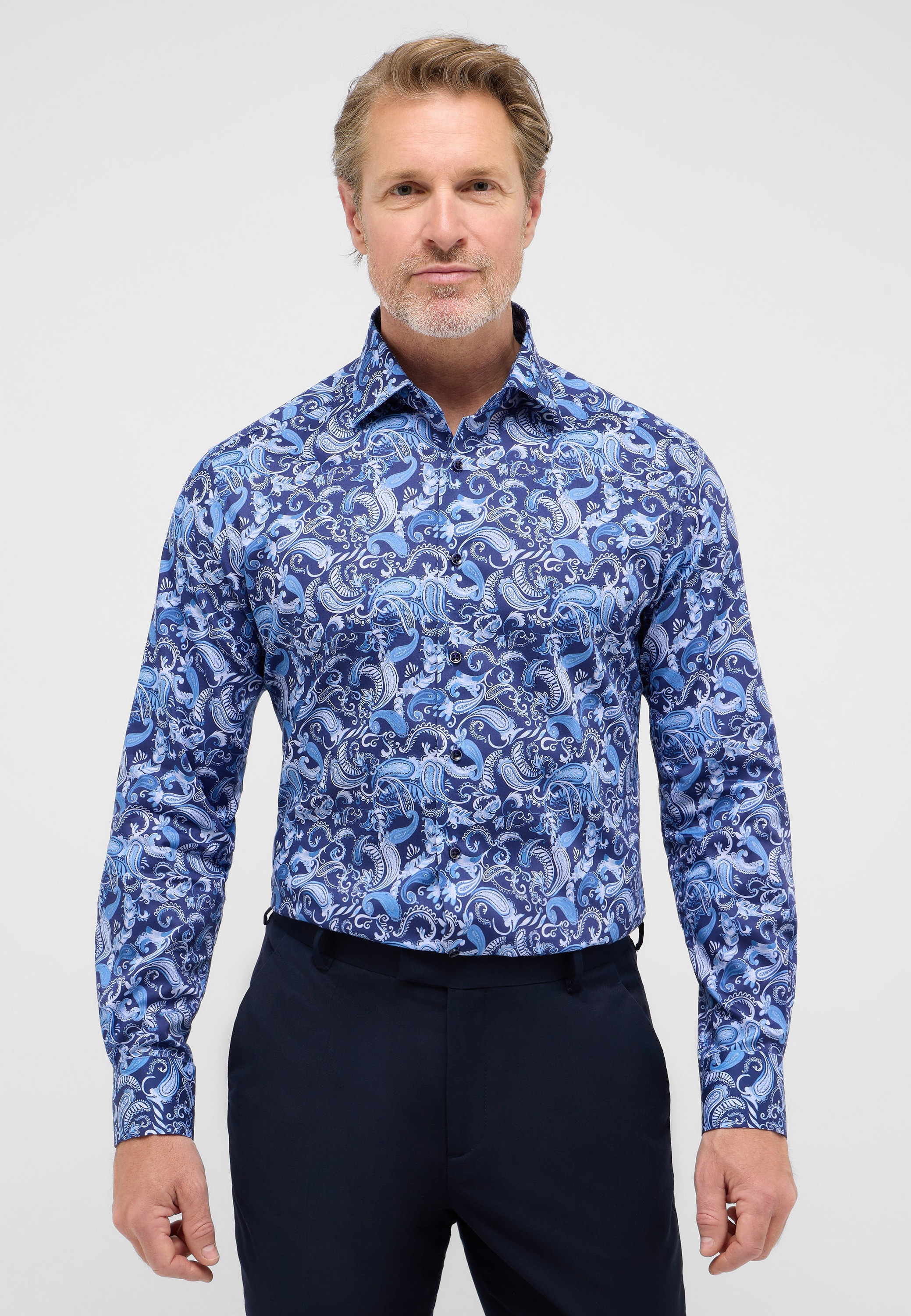 Eterna Langarmhemd "MODERN FIT", NON IRON (bügelfrei) günstig online kaufen