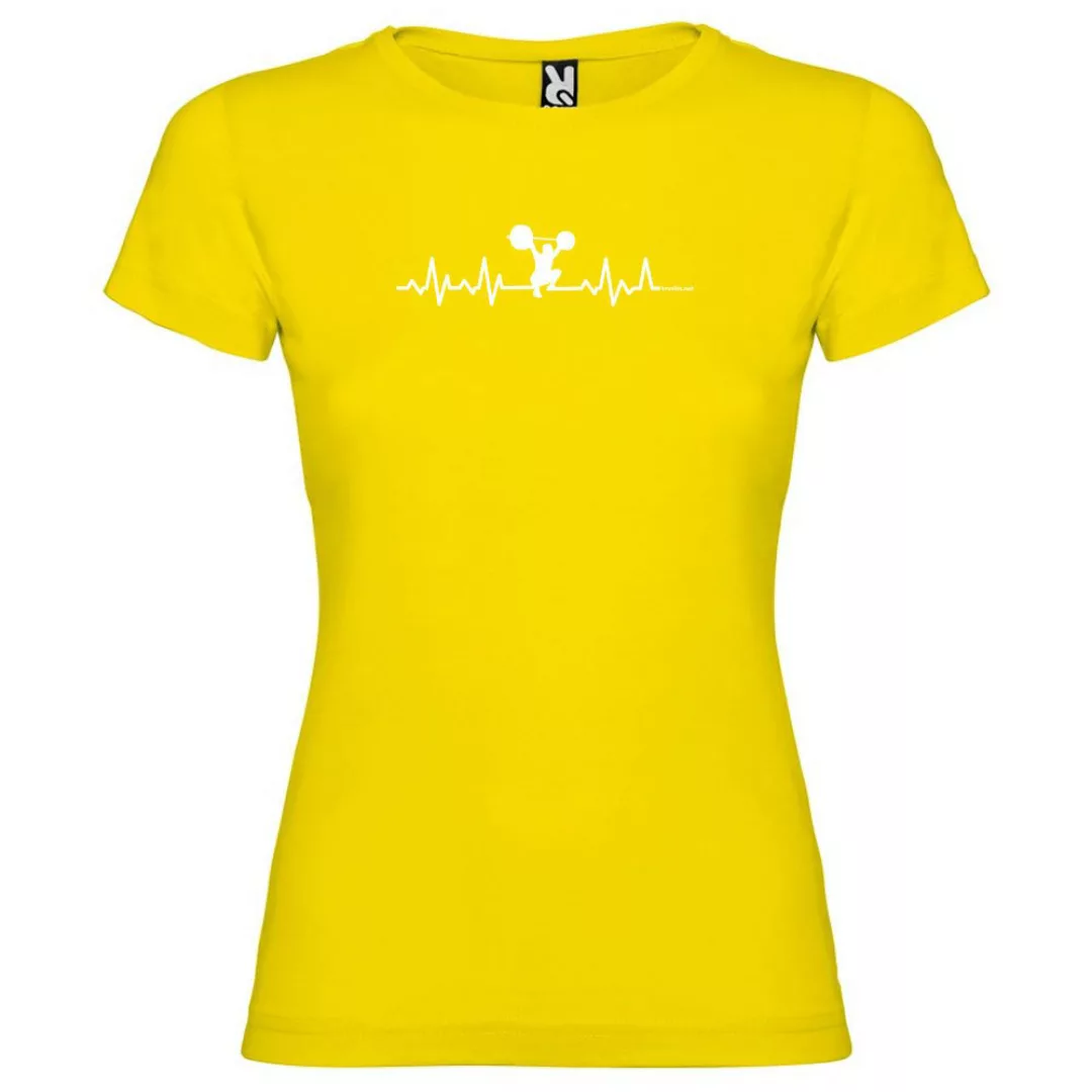 Kruskis Fitness Heartbeat Kurzärmeliges T-shirt L Yellow günstig online kaufen