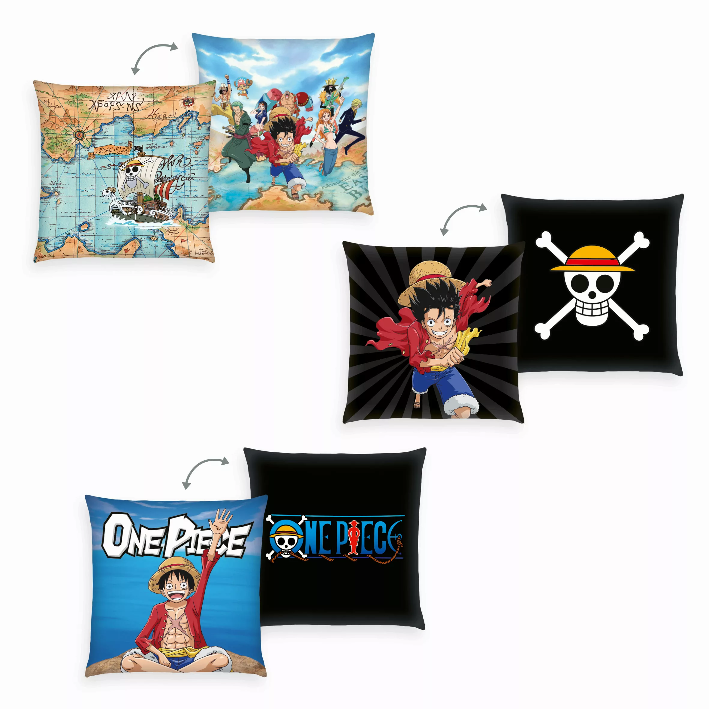 nicht definiert Dekokissen »One Piece«, hochfarbig bedruckt günstig online kaufen