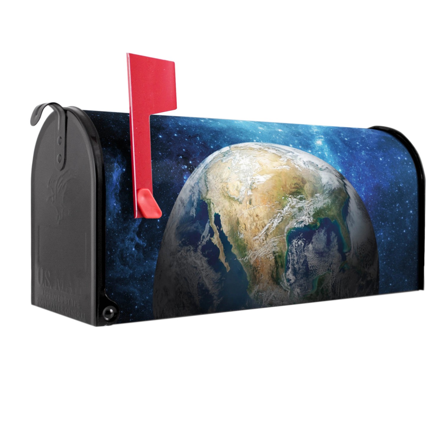 Banjado Amerikanischer Briefkasten Schwarz 48x22x16cm US Mailbox Letterbox günstig online kaufen