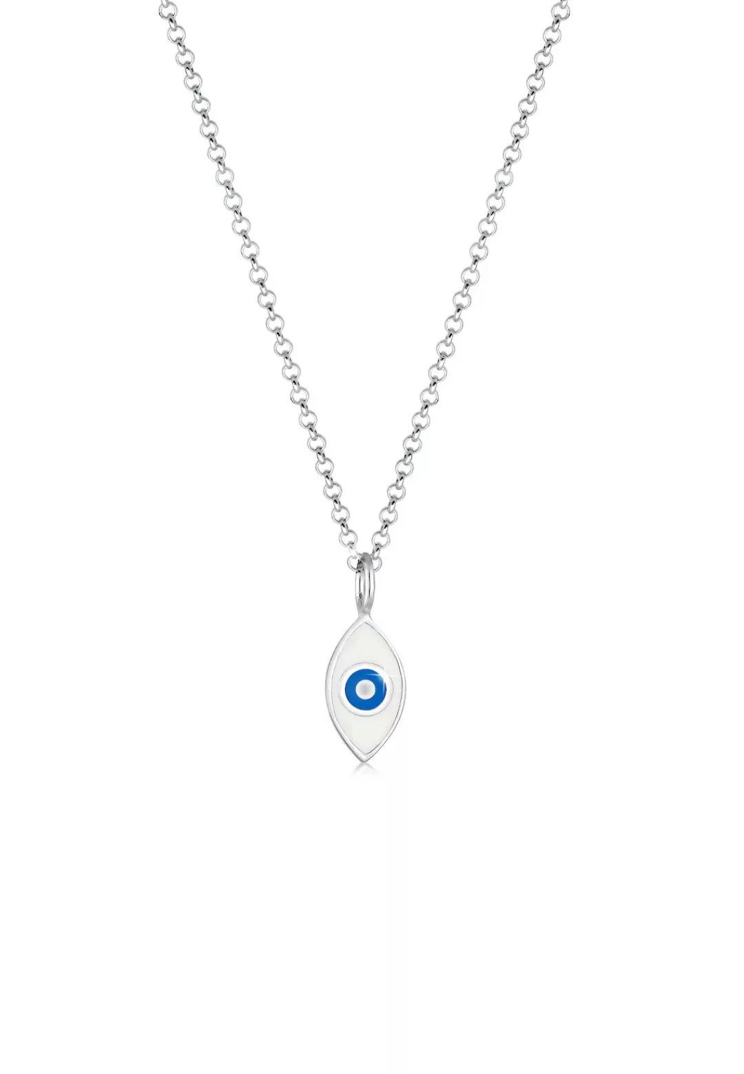 Elli Kette mit Anhänger "Erbskette Evil Eye Symbol Emaille 925er Silber" günstig online kaufen