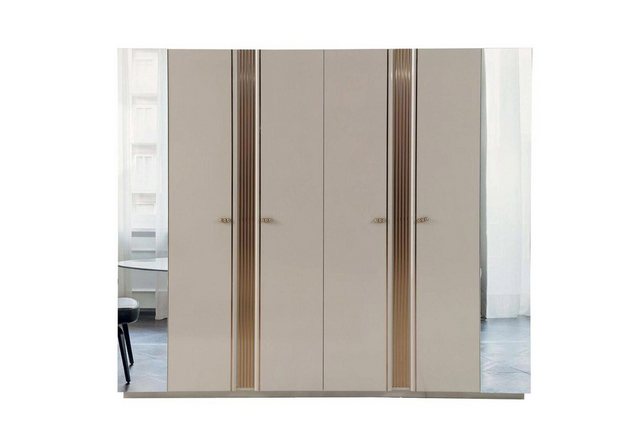 JVmoebel Kleiderschrank Design Kleiderschrank Beige Holz Schrank Kinderzimm günstig online kaufen