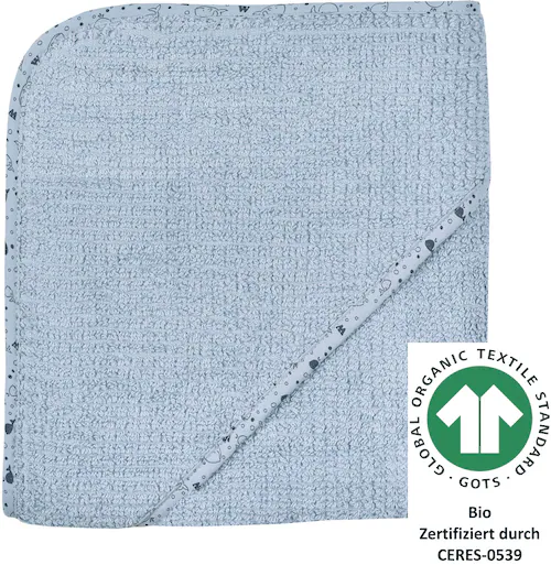 Wörner Kapuzenhandtuch »at home stahlblau Kapuzenbadetuch 80/80«, (1 St.), günstig online kaufen