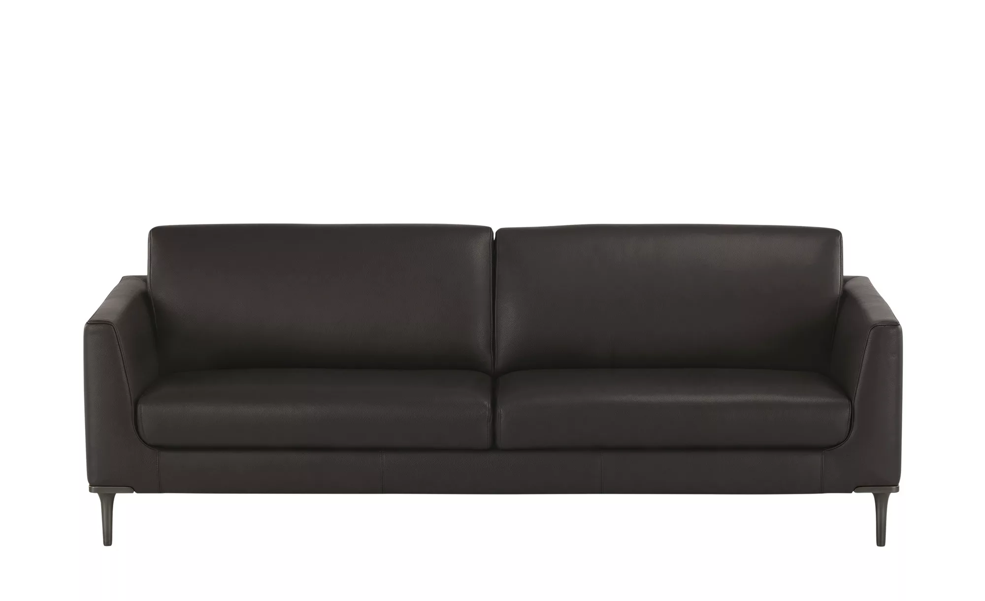 Ledersofa - braun - 231 cm - 85 cm - 92 cm - Polstermöbel > Sofas > 2-Sitze günstig online kaufen