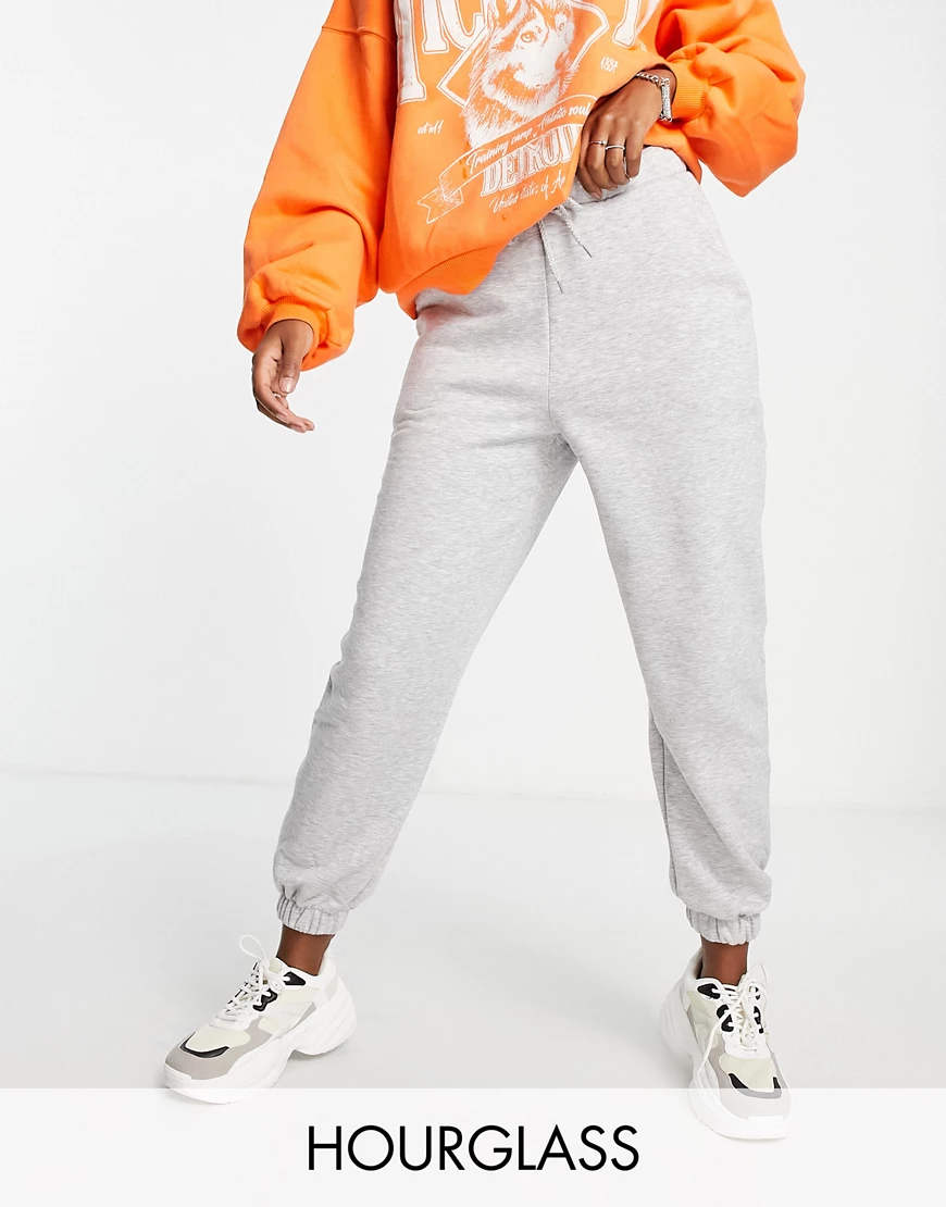 ASOS DESIGN Hourglass – Oversize-Jogginghose in Kalkgrau günstig online kaufen